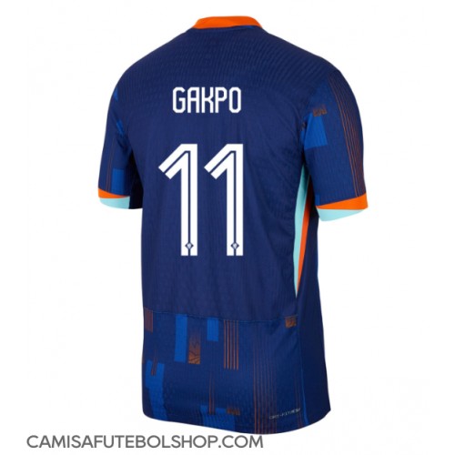 Camisa de time de futebol Holanda Cody Gakpo #11 Replicas 2º Equipamento Europeu 2024 Manga Curta